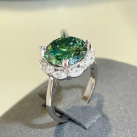 Ring Giovanna - 5 Carat Moissanite Sterling Silver Women's Ring Velanci