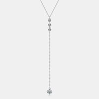 Moissanite Drop Necklace - D Color Brilliance 1.3ct Velanci