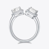 1-ct Moissanite Ring Bianca - Platinum-Plated D Color VVS1 Women's Ring Velanci