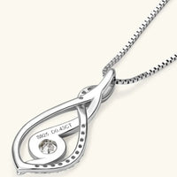 Moissanite Sterling Silver Necklace - Everyday Shine Velanci