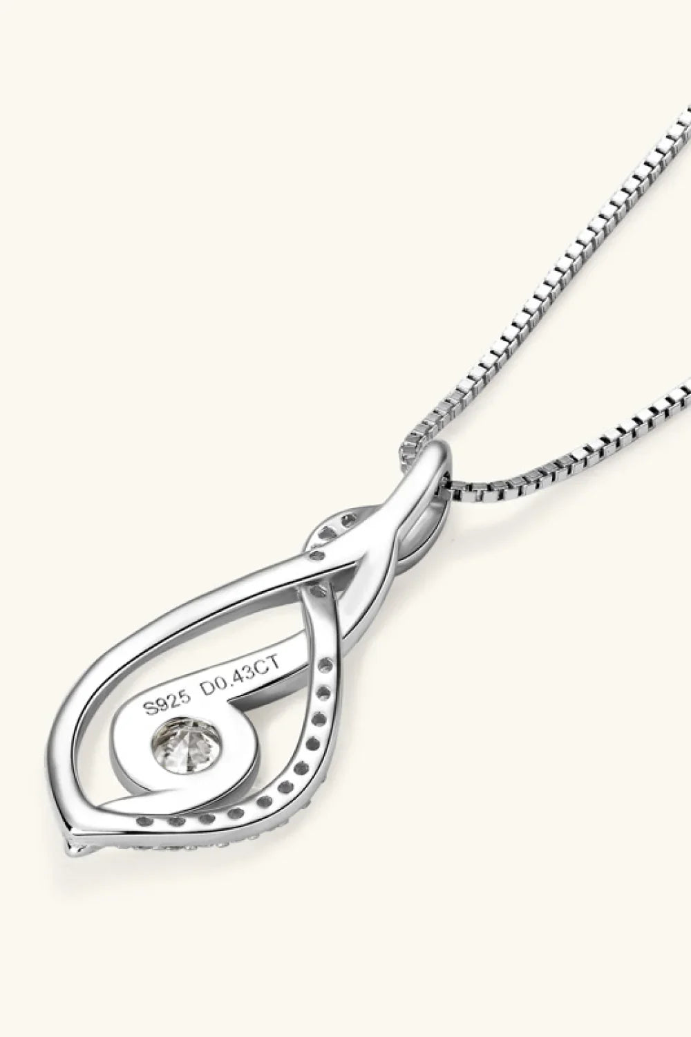 Moissanite Sterling Silver Necklace - Everyday Shine Velanci
