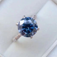 Anello Giulia - 5 Carat Moissanite Sterling Silver Shine Women's Ring Velanci