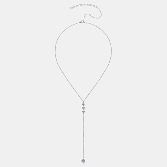 Moissanite Drop Necklace - D Color Brilliance 1.3ct Velanci