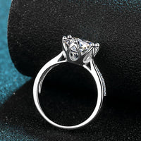 Ring Giulia - 3 Carat Moissanite Rhodium-Plated Shine Women's Ring Velanci