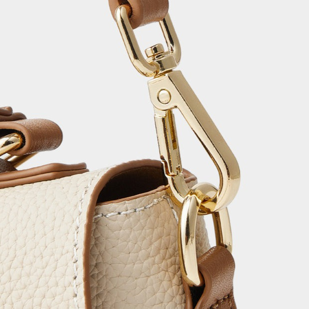Pebbled Leather Top-Handle Bag with Cloud Charm