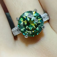 5 Carat Moissanite Sterling Silver Ring Alessia - Shine Women's Ring Velanci