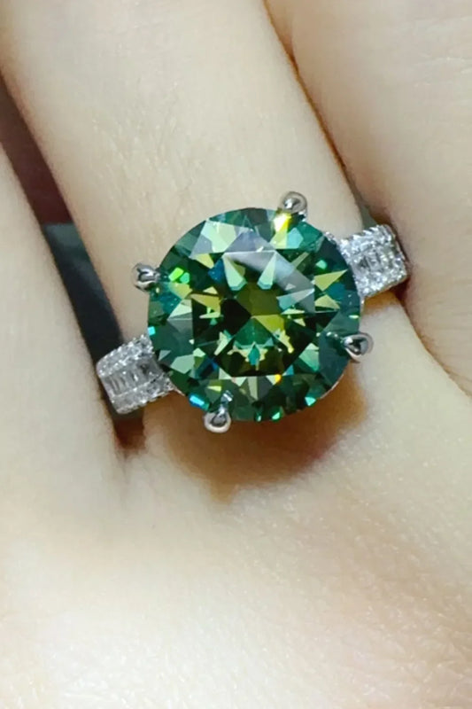 5 Carat Moissanite Sterling Silver Ring Alessia - Shine Women's Ring Velanci