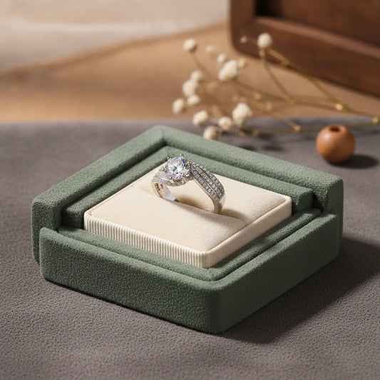 1 Carat Moissanite Ring Valentina - Coastal Brilliance Women's Ring Velanci