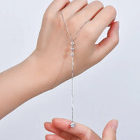 Moissanite Drop Necklace - D Color Brilliance 1.3ct Velanci