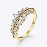 Ring Giovanna - Moissanite 0.1ct Sterling Silver Ring Women's Ring Velanci