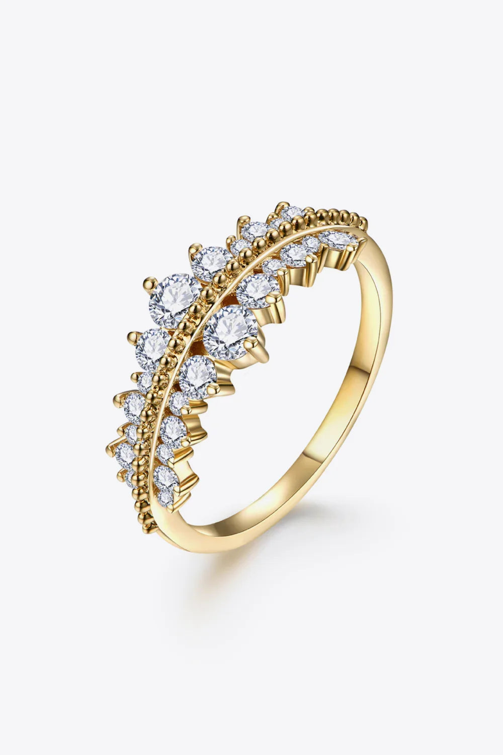 Ring Giovanna - Moissanite 0.1ct Sterling Silver Ring Women's Ring Velanci
