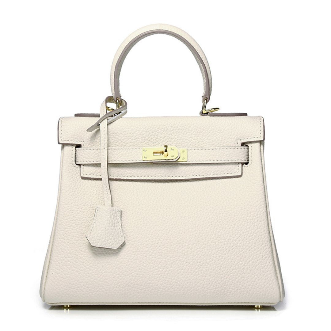Velanci Ivory Crest Luxe Handbag