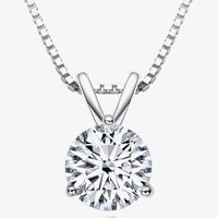 Coastal 1 Carat Moissanite Pendant Necklace - Minimalist Velanci