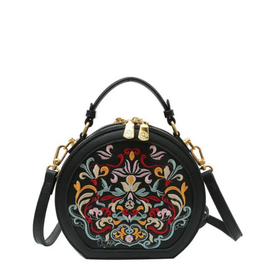 Velanci Louvre Mist Leather Handbag