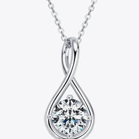 2 Carat Moissanite Sterling Silver Necklace - Minimalist Velanci