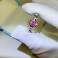 Ring Isabella - 1 Carat Moissanite Sterling Silver Women's Ring Velanci