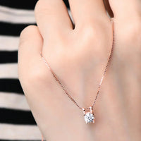 Moissanite Sterling Silver Necklace - Coastal Sparkle Velanci