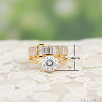 Ring Giulia - 18K Gold-Plated Zircon Ring, Elegant Shine Velanci