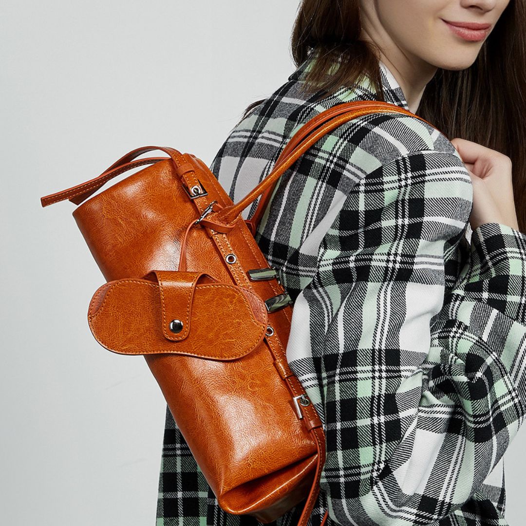 Soleil Doré Luxury Leather Handbag