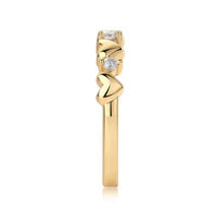 Sterling Silver Moissanite Heart Ring Giulia - Sparkle Women's Ring Velanci