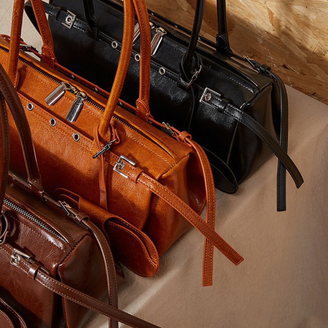 Soleil Doré Luxury Leather Handbag