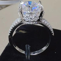 Ring Sofia - 5 Carat Moissanite Sterling Silver Ring Women's Ring Velanci