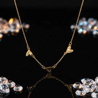 18K Gold Custom Necklace Heart Charm – Cuori Incisi Name Pendant Velanci
