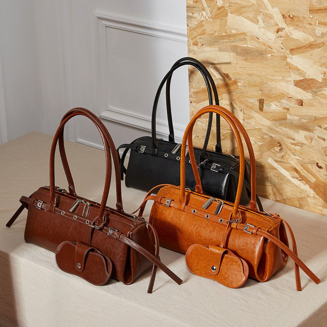 Soleil Doré Luxury Leather Handbag