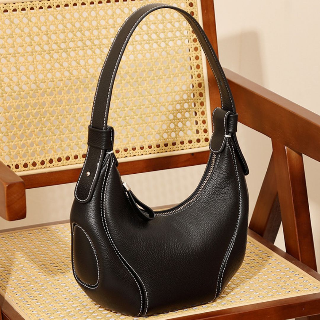 Midnight Heirloom Luxe Leather Handbag