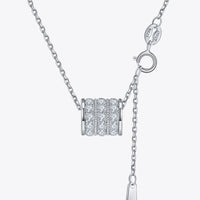 Minimalist Moissanite Sterling Silver Necklace Everyday Wear Velanci