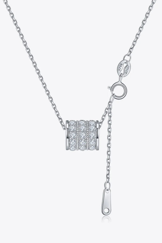 Minimalist Moissanite Sterling Silver Necklace Everyday Wear Velanci
