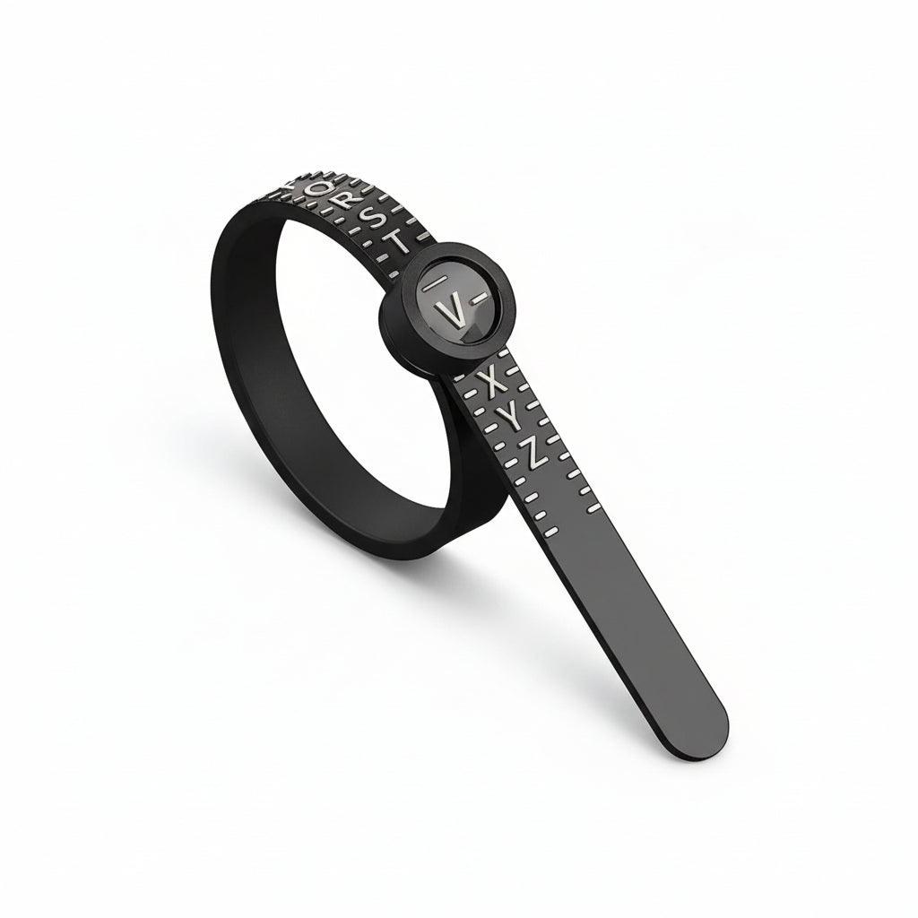 Ring Sizer Isabella - Adjustable UK Size Guide for Precise, Comfortable Ring Fit and Easy Sizing Women's Ring Velanci