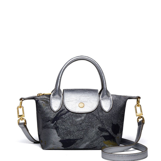 Velanci Heirloom Bloom Denim Handbag