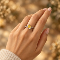 1 Carat Moissanite Silver Ring Giovanna - Brilliant Sparkle Women's Ring Velanci