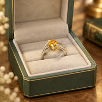 1 Carat Moissanite Silver Ring Giovanna - Brilliant Sparkle Women's Ring Velanci