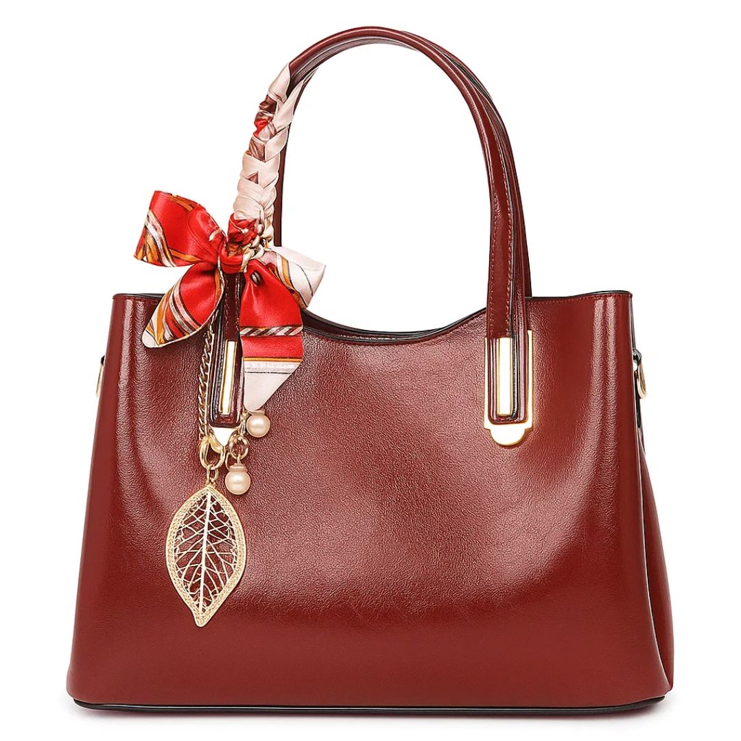 Velanci Windsor Pearl Leather Handbag