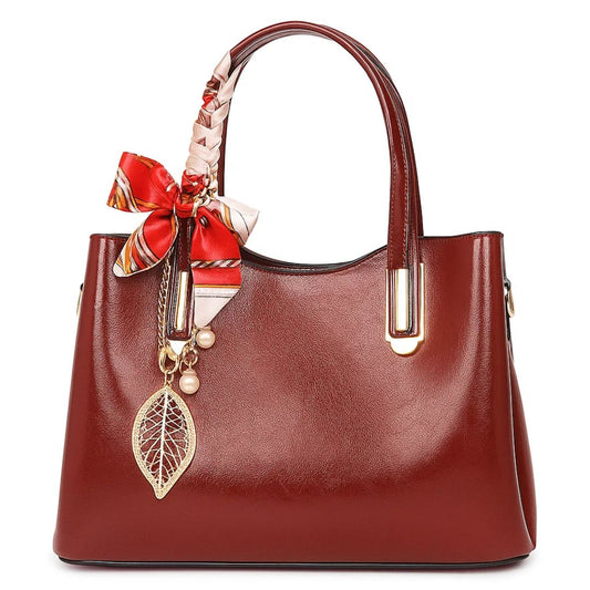 Velanci Windsor Pearl Leather Handbag