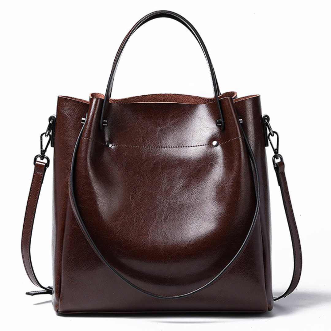 Velanci Garnet Frost Luxurious Leather Handbag