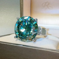 Ring Bianca - 20ct Moissanite Sterling Silver Ring Women's Ring Velanci