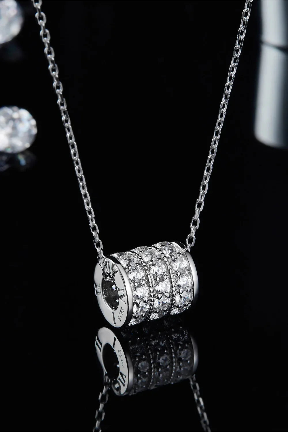Minimalist Moissanite Sterling Silver Necklace Everyday Wear Velanci