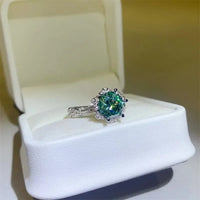 Ring Giovanna - 2 Carat Moissanite Sterling Silver Shine Women's Ring Velanci