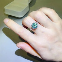 Ring Giovanna - 2 Carat Moissanite Sterling Silver Shine Women's Ring Velanci