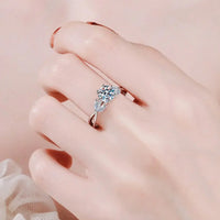 Moissanite Ring Giulia - 1 Carat Coastal Shine Daily Women's Ring Velanci