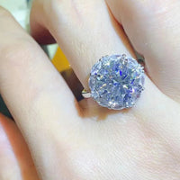 5 Carat Moissanite Sterling Ring Amelia - Coastal Shine Women's Ring Velanci