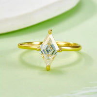 2 Carat Moissanite Ring Giovanna - Brilliant Center Stone Women's Ring Velanci