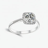 Ring Giovanna - 1 Carat Moissanite Gleaming Halo Sparkle Women's Ring Velanci