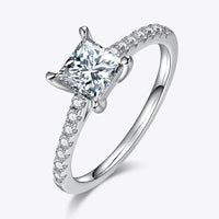 Moissanite Ring Aurelia - 1.21ct Silver Shine Everyday Women's Ring Velanci