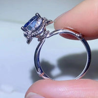 Ring Giulia - 2 Carat Moissanite Center, Sterling Silver Women's Ring Velanci