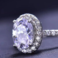 2 Carat Minimalist Moissanite Ring Alessia - Halo Shine Women's Ring Velanci