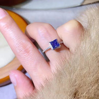 Minimalist 1 Carat Moissanite Ring Giovanna - Sterling Shine Women's Ring Velanci
